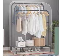 Tmendy Copertura Trasparente per Appendiabiti Antipolvere con Cerniere Durevoli/Protezione Impermeabile per Abbigliamento,Custodia per Abiti,Copri Vestiti Antipolvere B,120cm