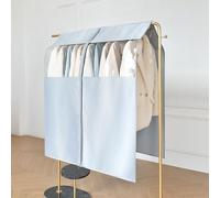 Tmendy Copriabiti da Armadio Copertura, Stender Vestiti Copriabiti da Armadio,Custodia Protettiva, Robusta Copertura con Cerniera,Ottimo per Coprire Gli Abiti dalla Polvere Blue,140×113cm