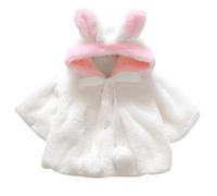 TMEOG Giacche Bambino Invernali, Giacca del Mantello del Cappotto di Inverno della Neonata Giubbotto Vestiti Caldi Spessi Felpa Maniche Lunghe (0-6 Mesi, Bianco)
