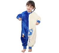 TMEOG Sacco Nanna con Piedini 2 Tog Invernale Pigiama Intero Neonato Pigiamone Pile Bambina Bambino Pagliaccetto Neonato Tutina a Maniche Lunghe Sacco Nanna con Gambe 1-6 Anni(Blu,110)