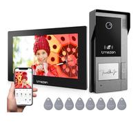 TMEZON Videocitofono Wifi Smart 2 Fili Video Citofoni M790,1080P monitor e Campanello Esterno con Telecamera,APP/Carta RFID Unloc,Rilevamento del Movimento Umano
