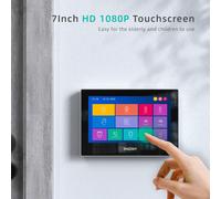 TMEZON Videocitofono 2 Fili Wifi Bifamiliare due Monitor Touchscreen Citofono HD