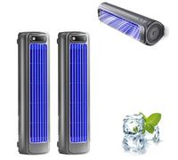 TMFGLERI Liketonline Cooling Ace, condizionatore portatile a 3 velocità regolabili, ventilatore da parete senza perforazione, ricaricabile tramite USB, per camera da letto, ufficio, casa (grigio+