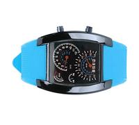 TMISHION Orologio elettronico a led classico digitale regolabile da corsa cruscotto orologio da polso a led elettronico, orologio elettronico a led, orologio elettronico a LED, orologio elettronico a LED, orologio digitale da uomo (cintura azzurra)