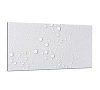 TMK - Copri piano cottura 90 x 52 cm copertura per piano cottura in vetroceramica 1 pezzo universale a induzione per piastre di cottura paraspruzzi tagliere in vetro temprato come decorazione Bianco