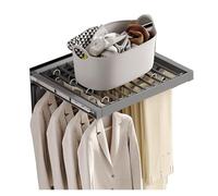 TMKDNNKG Stendibiancheria Invisibile, cestello Estraibile per Armadio Incorporato, stendibiancheria sopra la Lavatrice, manufatto di stoccaggio per Armadio con Binario Scorrevole Che Consente di risp