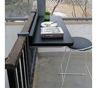 TMKDNNKG Tavolo sospeso, Tavolo sospeso con ringhiera per Balcone, Tavolo da Pranzo Pieghevole, scrivania sospesa con ringhiera Semplice per Il Tempo Libero Creativo (Dimensioni: 120 * 40 cm)