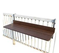 TMKDNNKG Tavolo sospeso, Tavolo sospeso da Balcone, scrivania da Giardino con ringhiera sospesa, portaoggetti per Il Tempo Libero all'aperto Accanto a Veranda e Finestra, scrivania Multifunzionale e