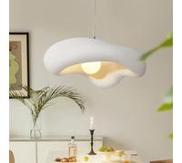 TMKOO Lampada A Sospensione Creativa Wabi-sabi Lampada A Sospensione Creativa Irregolare E27 A Forma Di Nuvola Lampadario Bianco Illuminazione Interna Regolabile Decorazione Per La Sala Da Pranzo(50cm