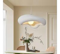 TMKOO Lampada A Sospensione Creativa Wabi-sabi Lampada A Sospensione Creativa Irregolare E27 A Forma Di Nuvola Lampadario Bianco Illuminazione Interna Regolabile Decorazione Per La Sala Da Pranzo(30cm