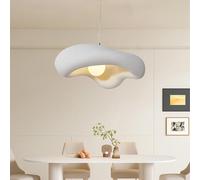 TMKOO Lampada A Sospensione Creativa Wabi-sabi Lampada A Sospensione Creativa Irregolare E27 A Forma Di Nuvola Lampadario Bianco Illuminazione Interna Regolabile Decorazione Per La Sala Da Pranzo(40CM