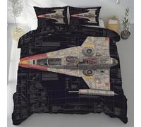 TMMDH Copripiumino una Piazza e Mezza 200x200 cm Aereo Da Guerra Set di Biancheria da Letto con Chiusura Lampo Morbido Traspirante Set Copripiumino in Microfibra + 2 Federe 50x75 cm