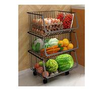 TMMLIJIPL Carrello mobile da cucina con ruote per verdure mensola dal pavimento al soffitto multistrato per frutta e verdura portaoggetti ripiani da cucina (colore: 4 strati) (3 strati)