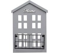 TMMLIJIPL Fioriera in ferro battuto, mensole da parete in stile pastorale americano, decorazione creativa da parete, mensole galleggianti per la casa, 3 kg, rosso (grigio)