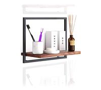 TMMLIJIPL Mensole galleggianti in legno massello, mensole da parete in ferro per soggiorno, decorazione creativa da parete per camera da letto (50 cm)