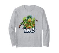 TMNT Adolescente Mutante Ninja Turtles Strada NYC Classico:Fumetto: Maglia a Manica