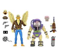 NECA Figura d'azione Ace Duck & Mutagen Man – TMNT (Cartoon) 18 cm Confezione da 2 Nuovo