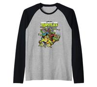TMNT Che Salta Fuori dalla fogna Maglia con Maniche Raglan