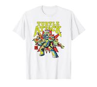 TMNT Comics Turtle Attack Character Burst Colorful Drawing Maglietta