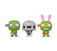 TMNT Donatello, Shredder e Michelangelo Carota Pocket Pop Figura in vinile, 3 p
