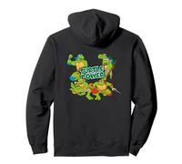 TMNT Heroes Half Shell Turtle Power Pose, Grafica a Fumetti retrò Felpa con Cappuccio