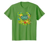 TMNT Kids Heroes in A Half Shell Turtle Power Team Pose Anni '80 Maglietta