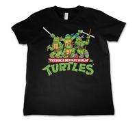 TMNT Licensed T-Shirt Unisex Bambini Navy 100% Cotone 3-12 Anni