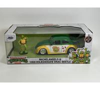 TMNT Michelangelo E Volkswagen Drag Beetle 1959 1:24 Jada 253285002