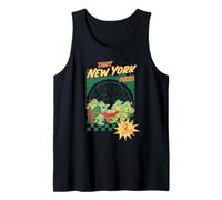 TMNT New York Pizza Slices Ad Retro Turtle Cartoon Canotta
