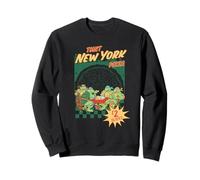 TMNT New York Pizza Slices Ad Retro Turtle Cartoon Felpa