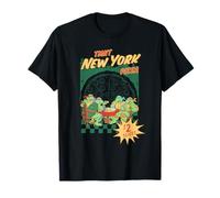 TMNT New York Pizza Slices Ad Retro Turtle Cartoon Maglietta