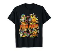 TMNT Pizza Food Fight Tee Colpo di Gruppo Maglietta