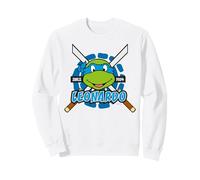 TMNT Tartarughe Ninja Leonardo Anni '80 in Posa Classica Felpa