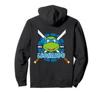 TMNT Tartarughe Ninja Leonardo Anni '80 in Posa Classica Felpa con Cappuccio