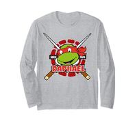 TMNT - Tartarughe Ninja Raphael Anni '80 in Posa Classica Maglia a Manica