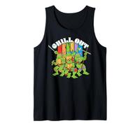 TMNT Teenage Mutant Ninja Turtles Chill out Team NYC Retro Canotta