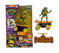 TMNT Tortugas Ninja Adolescente Mutante|Michelangelo Tartaruga Ninja TMNT Mayhem Mutante con Half Pipe Telecomandato | Edizione Film Caos Mutante | Giocattoli e Regali per Bambini dai 5 Anni in Su