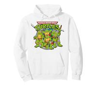 TMNT Turtle Power - Logo Teenage Mutant Ninja Anni '80, Stile retrò Felpa con Cappuccio