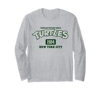 TMNT Turtle Power New York Varsity, Cartone Animato Classico degli Anni '80 Maglia a Manica