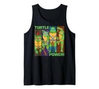TMNT Turtle Power Panels Retro Cartoon Canotta