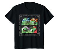 TMNT Turtle Power Shell Shock Ninja NYC, Personaggio retrò per Bambini Maglietta
