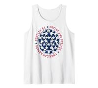 TMNT Turtles Shells & Stripes American Flag Shell Cartoon Canotta