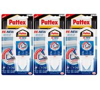 TMPpro Pattex - Sigillante in silicone per nuove fughe, in silicone sanitario per cucina e bagno, nuovo su vecchio - innovativo stucco, bianco, 3 x 80 ml