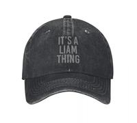 TMQZHQAVH It's A Liam Thing Cappellino da Baseball Lavato Liam Gallagher Classic Trucker Cappello Estivo Unisex Teens Outdoor Sole Snapback Cuff