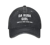 TMQZHQAVH Ragazza Personalizzata Classica Cotton da Ruba Lei è Una Ragazza Molto Brava Cappello da Baseball Donne Uomini Adulti Regolabili Cappello da papà Hip Hop