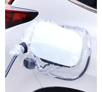 TMRBBesty Copertura per spina di ricarica auto elettrica, spina di ricarica EV, copertura impermeabile, PVC trasparente, adsorbimento magnetico, per caricabatterie EV, impermeabile, neve, pioggia