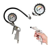 TMRBBesty Manometro Pressione Gomme Professionale, Pistola Gonfiaggio Pneumatici, 220 PSI Alta Precisione, Adatto per auto, Biciclette, Moto, Camion