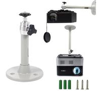 TMRBBesty Supporto a Soffitto per Proiettore,Staffa per proiettore in Alluminio Ruotabile a 360°,supporto Universale per proiettore,Per piccoli proiettori,Del peso di 5kg
