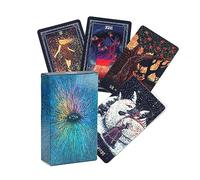TMRBBesty Tarocchi Adatti Ai Principianti,Classici Tarocchi,Tarocchi con Guida,Mazzo di Tarocchi,Divinazione Tarocchi Tradizionali Tavolo,Adatto per Carte da Gioco Festa E Festival,Occhio del futuro