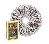 TMRBBesty Tarocchi Classici, Deck dei Tarocchi, 78 Carte dei Tarocchi con Opuscolo di Istruzioni, Divinazione Numerologica per Principianti ed Appassionati
